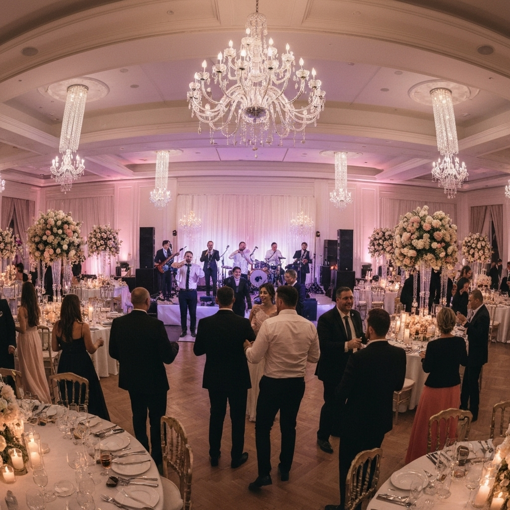 Evento elegante con música en vivo
