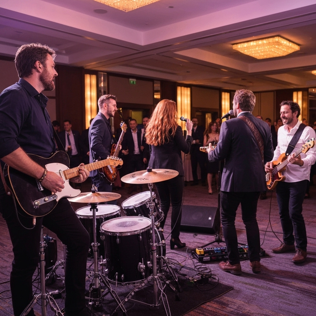 Banda en vivo en evento corporativo